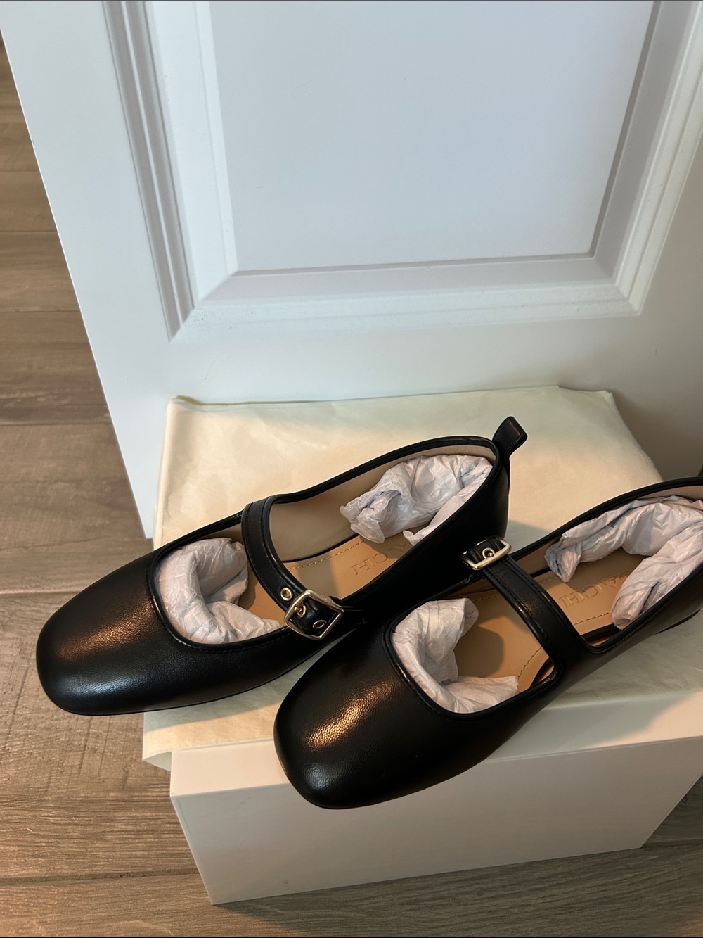 Coach Black Leather Mary Jane Shoes with Buckle - Picture 4 of 5